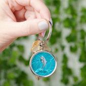 Cute Dolphin In The Water Keychain キーホルダー (手)
