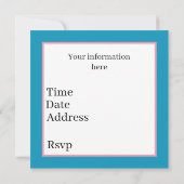 Cute dolphin lovers party  招待状 (裏面)