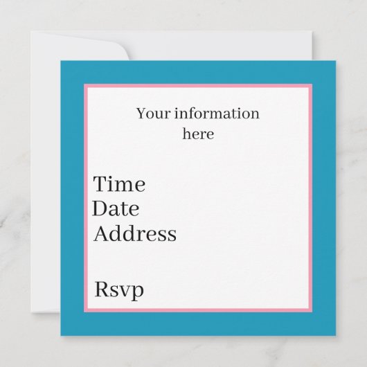 Cute dolphin lovers party 招待状 (裏面)