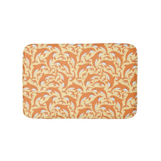 Cute Dolphins バスマット (正面)