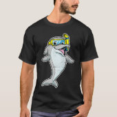 Cute Dolphins Whales Dolphin Snorkel Whale Boys Gi Tシャツ (正面)