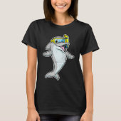 Cute Dolphins Whales Dolphin Snorkel Whale Boys Gi Tシャツ (正面)