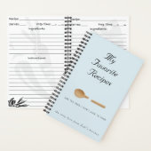 Cute Don't Have to Cook My Favorite Recipes ノートブック (内側)