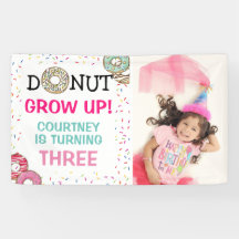 Cute Donut Grow Up | 写真入りバースデー