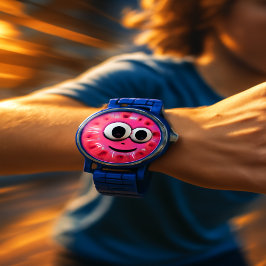 Cute Donut Kids Watch with Googly Eyes 腕時計