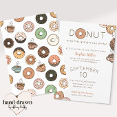 Cute Donuts Going Away Party Invitation 招待状