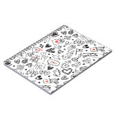 Cute Doodle Love Notebook Journal ノートブック (左側)
