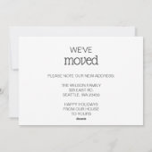 Cute Doodle New Home for The Holidays Moving Photo シーズンカード (裏面)