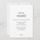 Cute Doodle New Year New Home Moving  シーズンカード (裏面)