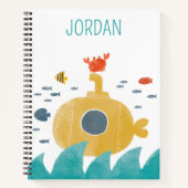 Cute Doodle Submarine | Explore ノートブック (正面)