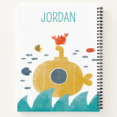 Cute Doodle Submarine | Explore ノートブック (裏面)