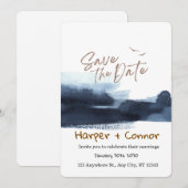 Cute Doodle Wedding Save the Date Invitation 招待状 (正面/裏面)