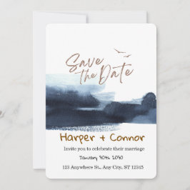 Cute Doodle Wedding Save the Date Invitation 招待状