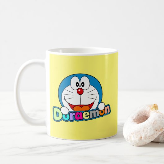 Cute Doraemon Fanart コーヒーマグカップ (ドーナツ)