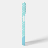 Cute Dotty Blue Owl Art Personalised Case-Mate iPhoneケース (裏面 / 右)