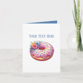 Cute Doughnut Bakery shop customizable カード (正面)