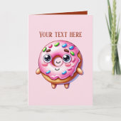 Cute doughnut lovers bakery customizable カード (正面)