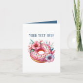 Cute doughnut shop customizable  カード (正面)