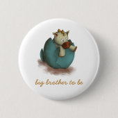 Cute Dragon Big Brother To Be 缶バッジ (正面)