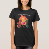 Cute Dragon Love T-Shirt Tシャツ (正面)