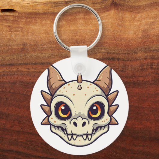 Cute Dragon Skull キーホルダー (正面)