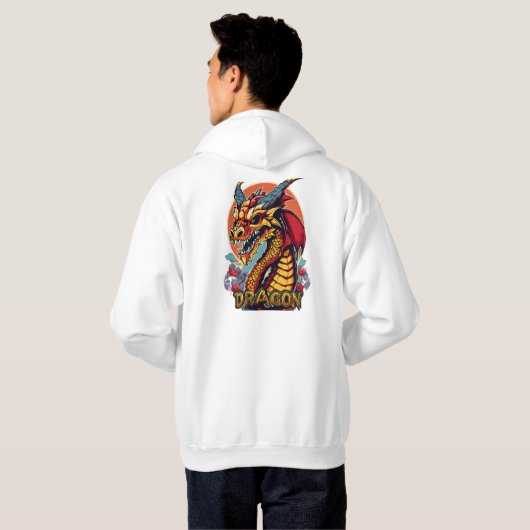 Cute Dragon Skull Mascot Hoodies  パーカ (裏面フル)