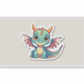 Cute dragon Sticker シール (正面)