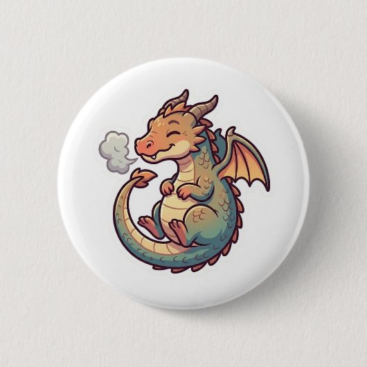 Cute Dragon Zodiac 缶バッジ (正面)