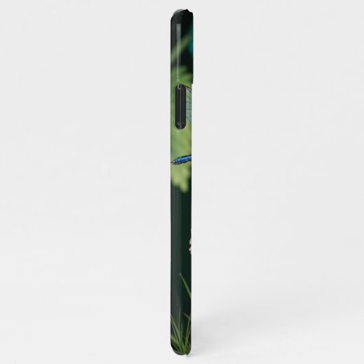 Cute Dragonflies on a Mushroom - iPhoneケース (右側)