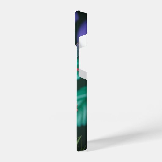 Cute Dragonflies on a Mushroom - iPhoneケース (左側面)