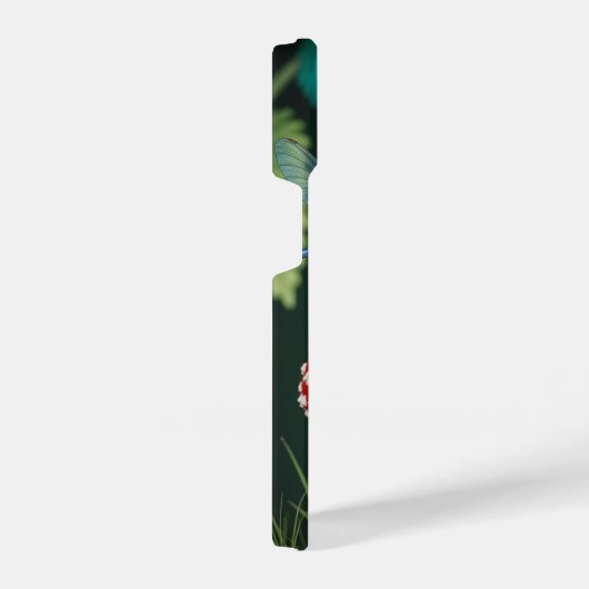 Cute Dragonflies on a Mushroom - iPhoneケース (右側面)