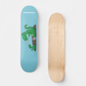 Cute dragons roasting marshmallows cartoon スケートボード (正面)