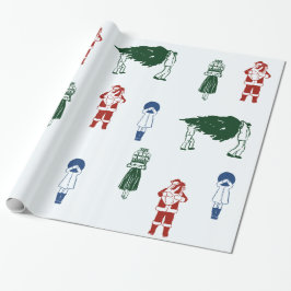 Cute Drawing Christmas  ラッピングペーパー
