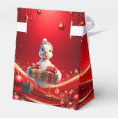 Cute Duck Christmas Holiday Favor Box フェイバーボックス (裏面サイド)