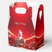 Cute Duck Christmas Holiday Favor Box フェイバーボックス (オープン)
