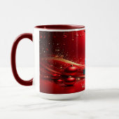 Cute Duck Christmas Holiday Mug マグカップ (左)