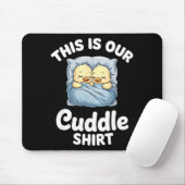 Cute Duck Couple Cozy This Is Our Cuddle  マウスパッド (マウス)