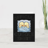 Cute Duck Couple Snuggle Cuddle  カード (正面)