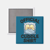 Cute Duck Couple Snuggle Cuddle  マグネット (正面/裏面)