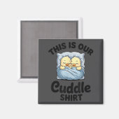 Cute Duck Couple This Is Our Cuddle  マグネット (正面/裏面)