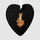 Cute Duck Patchwork Halloween Party オーナメント (正面)