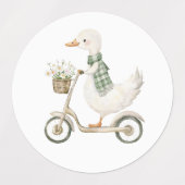 Cute Duck Stickers ラベル (デザイン2)