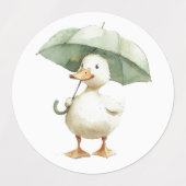 Cute Duck Stickers ラベル (デザイン1)