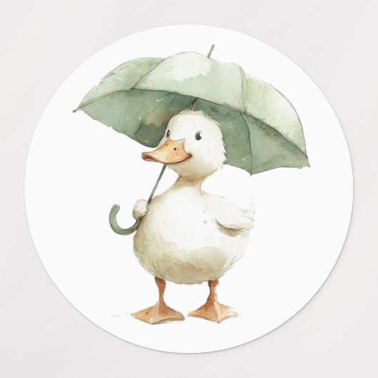 Cute Duck Stickers ラベル (デザイン1)