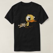 Cute Duck with Teddy Bear  Tシャツ (デザイン正面)