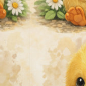 Cute Duckling Daisy Pattern Wallpaper 壁紙 (縫い目)