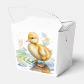 Cute Duckling Gender Neutral Baby Shower フェイバーボックス (裏面サイド)