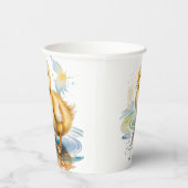 Cute Duckling Gender Neutral Baby Shower 紙コップ (右)