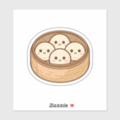 Cute Dumpling Squad Sticker – Kawaii Bamboo Steame シール (シート)