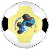 Cute dune buggy off road vehicle cartoon サッカーボール (回転)